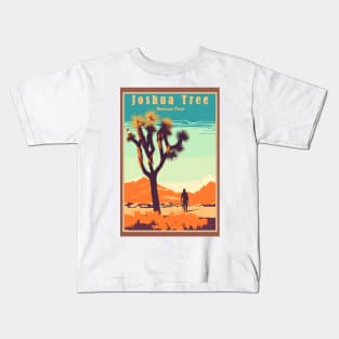 Joshua Tree National Park Vintage Travel Poster Kids T-Shirt